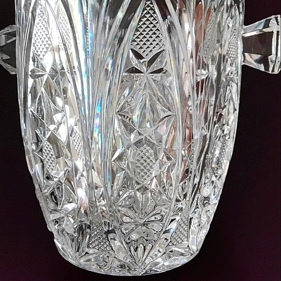 American Brilliant Cut Glass Ice Bucket/Champagne Holder Antique - Picture 4 of 13